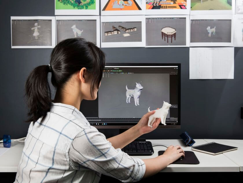SAE_AUS_Image_SYD_Animation_Female_Student_with_3D_Model-840x632